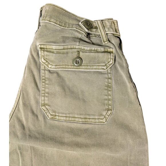 Lucky Brand Womens Olive Utility Pants Size 6/28x26 Cotton Blend Relaxed Fit - Picture 9 of 11